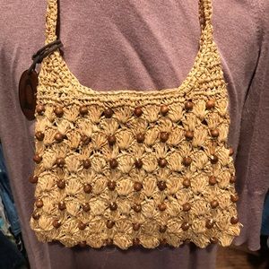❤Grass woven lined purse❤